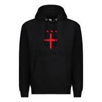 Black brown university Premium Hoodie - linhVisuals
