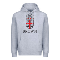 Heather Grey brown university Premium Hoodie - linhVisuals
