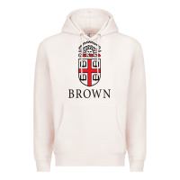 Pale Pink brown university Premium Hoodie - linhVisuals