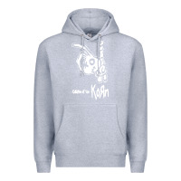 Heather Grey k o r n classic Premium Hoodie - linhVisuals