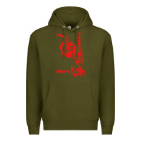 Army Green k o r n classic Premium Hoodie - linhVisuals