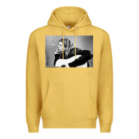 Antique Gold kurt smoking Premium Hoodie - linhVisuals