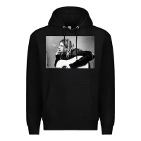 Black kurt smoking Premium Hoodie - linhVisuals