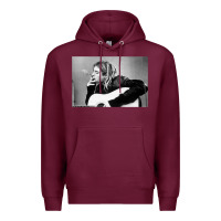 Burgundy kurt smoking Premium Hoodie - linhVisuals