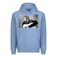 Colony Blue kurt smoking Premium Hoodie - linhVisuals