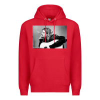 Red kurt smoking Premium Hoodie - linhVisuals