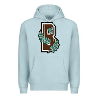 Blue Mist brown university Premium Hoodie - linhVisuals