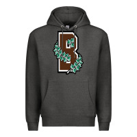 Charcoal Heather brown university Premium Hoodie - linhVisuals