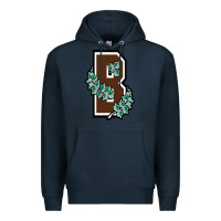 Navy brown university Premium Hoodie - linhVisuals