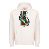 Pale Pink brown university Premium Hoodie - linhVisuals