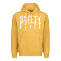 Mustard safety first science teacher Premium Hoodie - linhVisuals