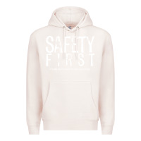 Pale Pink safety first science teacher Premium Hoodie - linhVisuals