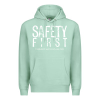 Seafoam safety first science teacher Premium Hoodie - linhVisuals