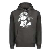 Charcoal Heather beethoven Premium Hoodie - linhVisuals