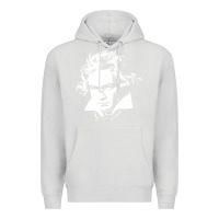 Dove Grey beethoven Premium Hoodie - linhVisuals