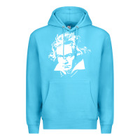Ocean Blue beethoven Premium Hoodie - linhVisuals