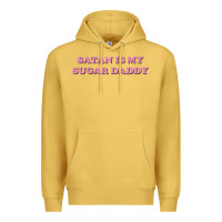 Antique Gold satan is my sugar daddy Premium Hoodie - linhVisuals