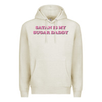 Oatmeal Heather satan is my sugar daddy Premium Hoodie - linhVisuals