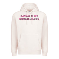 Pale Pink satan is my sugar daddy Premium Hoodie - linhVisuals