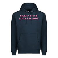 Navy satan is my sugar daddy Premium Hoodie - linhVisuals