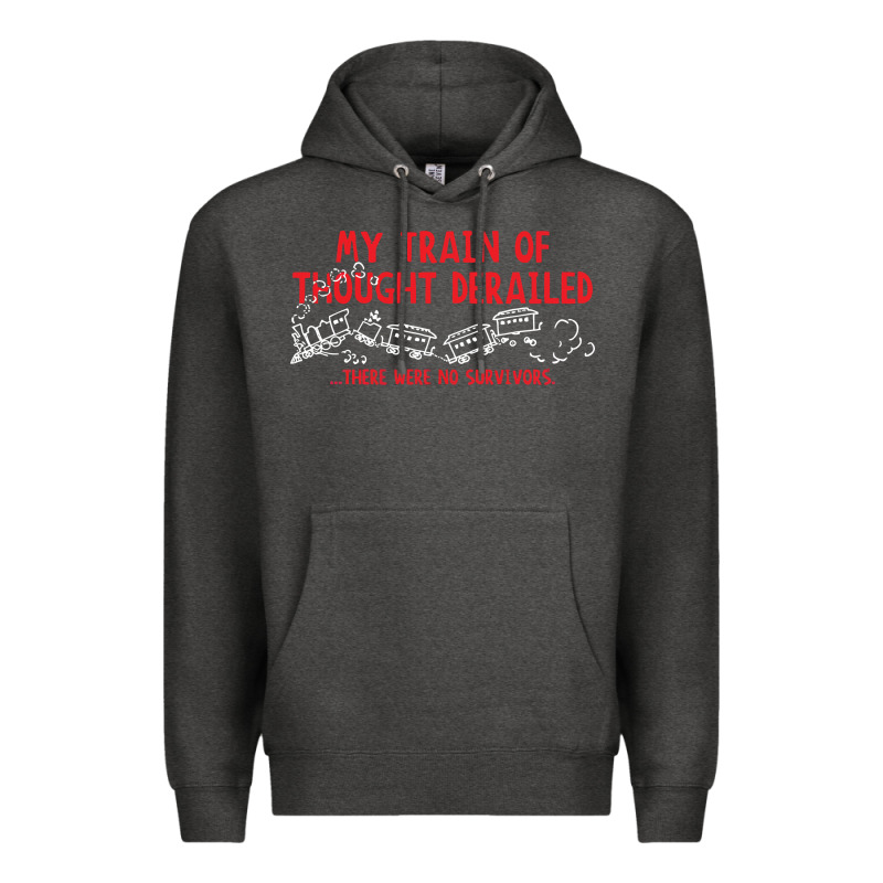My Train Of Thought Derailed Premium Hoodie by linhVisuals | Teevron
