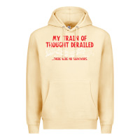 Pina Colada my train of thought derailed Premium Hoodie - linhVisuals