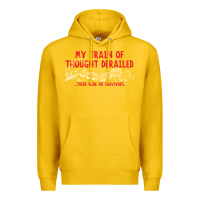 Lemon my train of thought derailed Premium Hoodie - linhVisuals