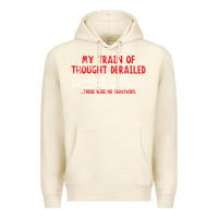 Sandshell my train of thought derailed Premium Hoodie - linhVisuals