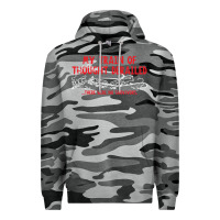 Slate Camo my train of thought derailed Premium Hoodie - linhVisuals