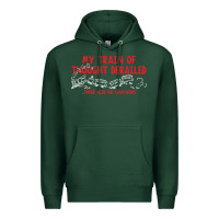 Sports Green my train of thought derailed Premium Hoodie - linhVisuals