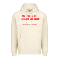 Tofu my train of thought derailed Premium Hoodie - linhVisuals