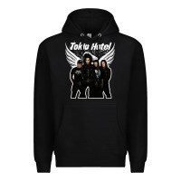 Black Tökiö Hötél Pesonnel Premium Hoodie - linhVisuals