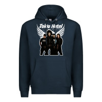 Navy Tökiö Hötél Pesonnel Premium Hoodie - linhVisuals