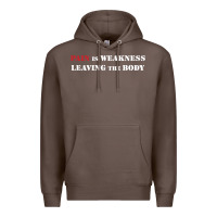 Coffee pain is weakness leaving the body Premium Hoodie - linhVisuals