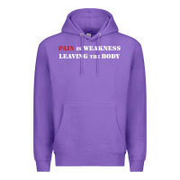 Purple pain is weakness leaving the body Premium Hoodie - linhVisuals