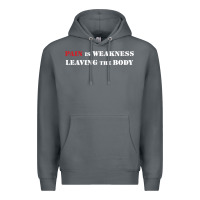 Rock pain is weakness leaving the body Premium Hoodie - linhVisuals
