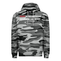 Slate Camo pain is weakness leaving the body Premium Hoodie - linhVisuals