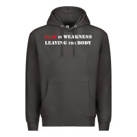 Smoke pain is weakness leaving the body Premium Hoodie - linhVisuals