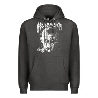 Charcoal Heather black metal pinhead Premium Hoodie - linhVisuals
