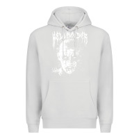 Dove Grey black metal pinhead Premium Hoodie - linhVisuals