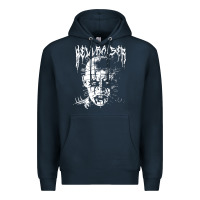 Navy black metal pinhead Premium Hoodie - linhVisuals