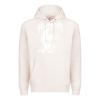 Pale Pink black metal pinhead Premium Hoodie - linhVisuals