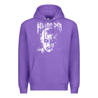 Purple black metal pinhead Premium Hoodie - linhVisuals