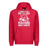 Cardinal i don't golf but i like racing golf carts Premium Hoodie - linhVisuals
