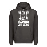 Smoke i don't golf but i like racing golf carts Premium Hoodie - linhVisuals