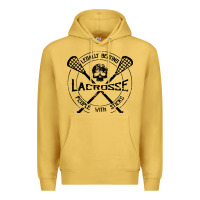 Antique Gold lacrosse legally beating people with sticks Premium Hoodie - linhVisuals