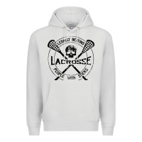 Dove Grey lacrosse legally beating people with sticks Premium Hoodie - linhVisuals