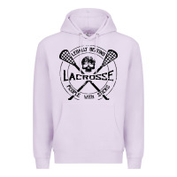 Lilac lacrosse legally beating people with sticks Premium Hoodie - linhVisuals