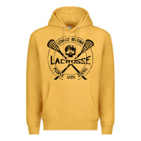 Mustard lacrosse legally beating people with sticks Premium Hoodie - linhVisuals