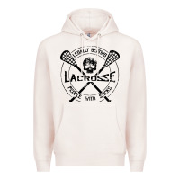 Pale Pink lacrosse legally beating people with sticks Premium Hoodie - linhVisuals